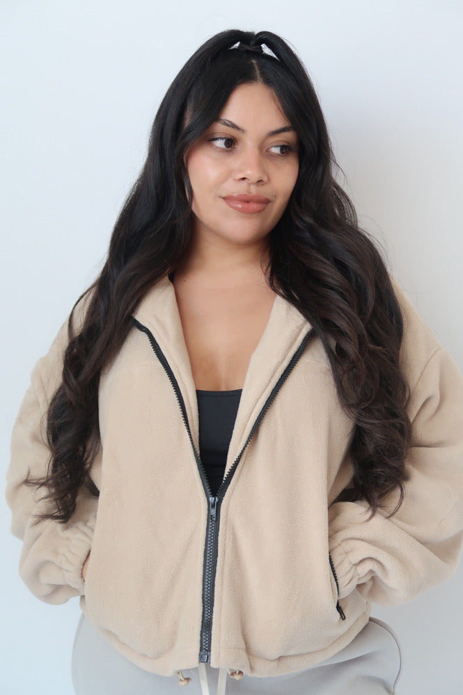 FLEECE TAN JACKET